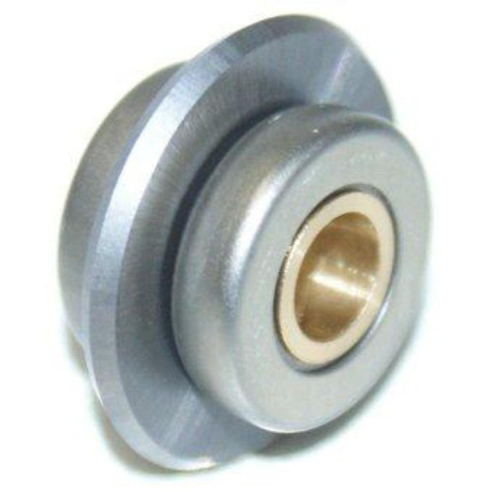 7/8 in replacement wheel with ball bearing, gray outer rim and bronze center