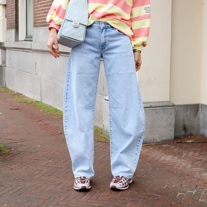 Jeans barrel light blue