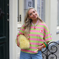 Joli shirt streep roze groen