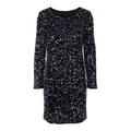 Kam new jurk zwart paars