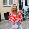 Kate streep tee roze rood