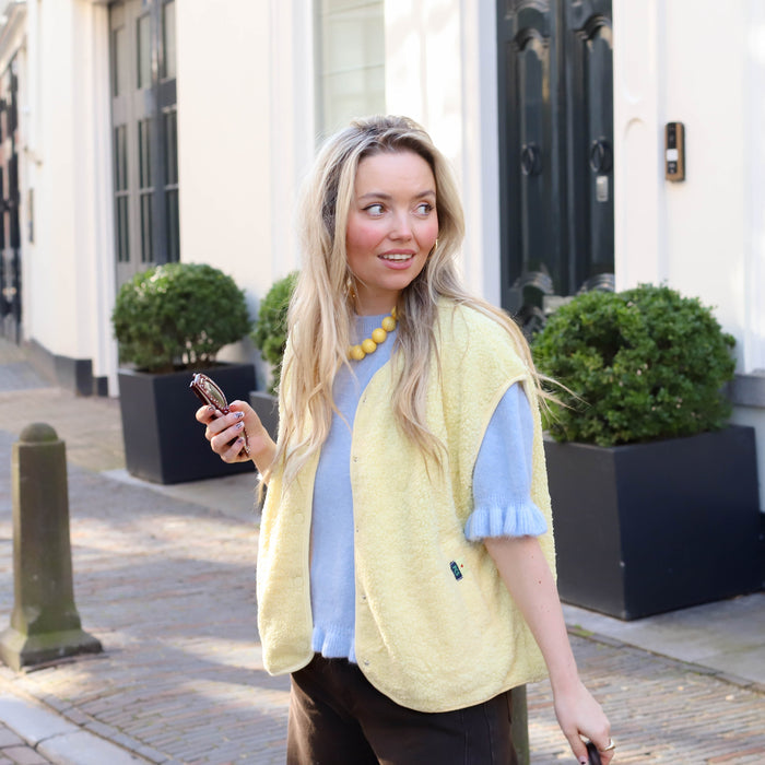 Katty teddy gilet French vanilla