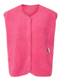 Katty teddy gilet shocking pink