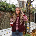 Katty teddy gilet tawny port