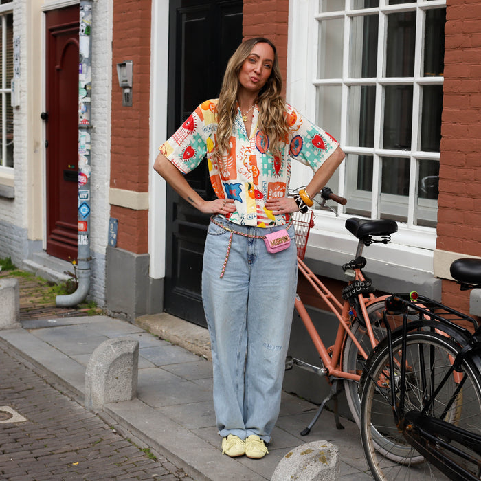 Klarisa blouse eggnog heart lobsters