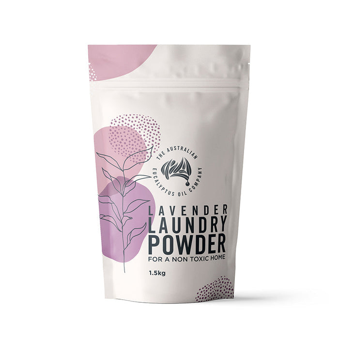 Lavender Laundry Powder 1.5kg resealable pouch for a non toxic home