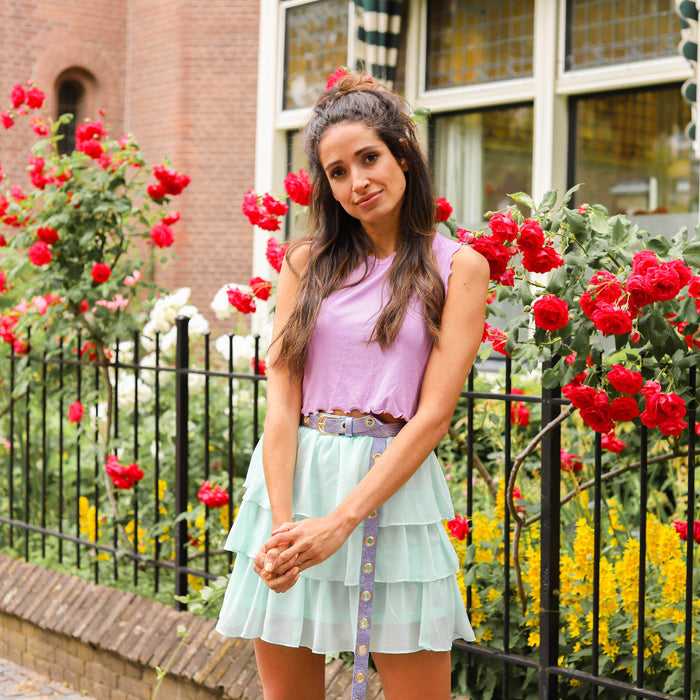 Layer by layer skirt mint