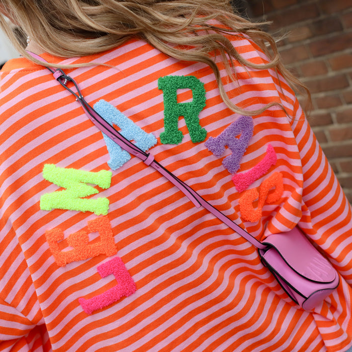 Le Marais shirt roze oranje
