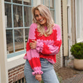 Loa trui roze rood