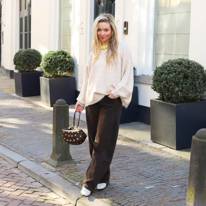 Lola knit trui beige