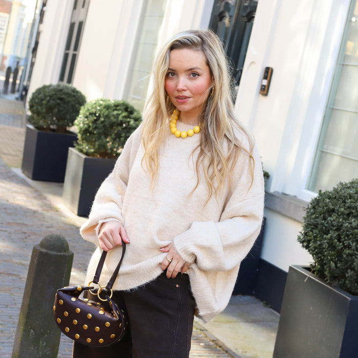 Lola knit trui beige