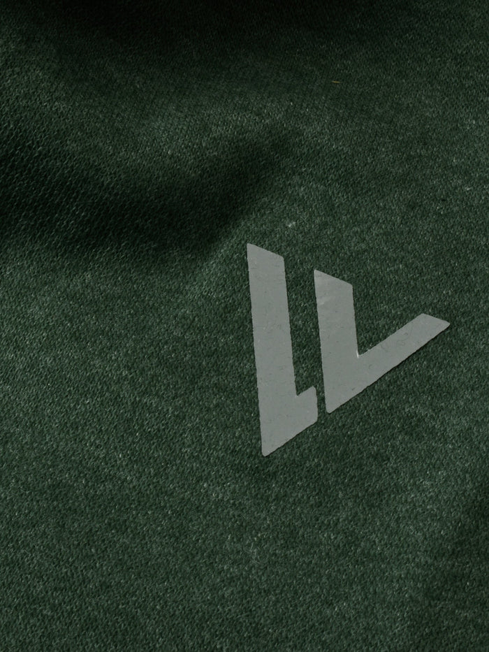 Louis Vicaci Fleece Zipper Tracksuit For Men-Green Melange-RT1381