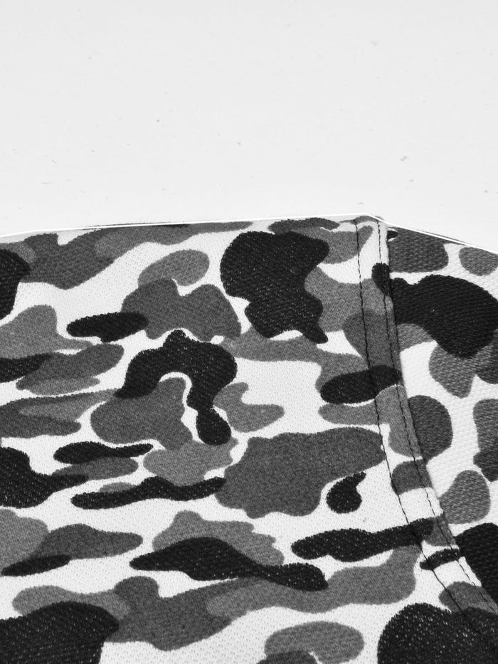 Louis Vicaci Fur Zipper Mock Neck Jacket For Men-Camouflage-BR867