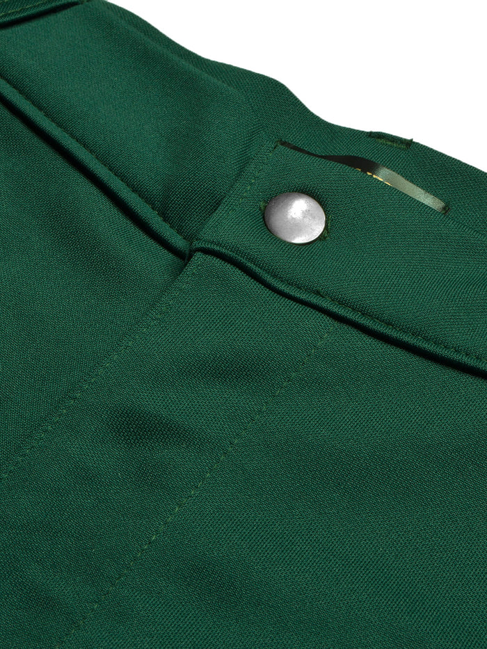 Louis Vicaci Interlock Stretchy Slim Fit Pent For Men-Dark Green-BR13259