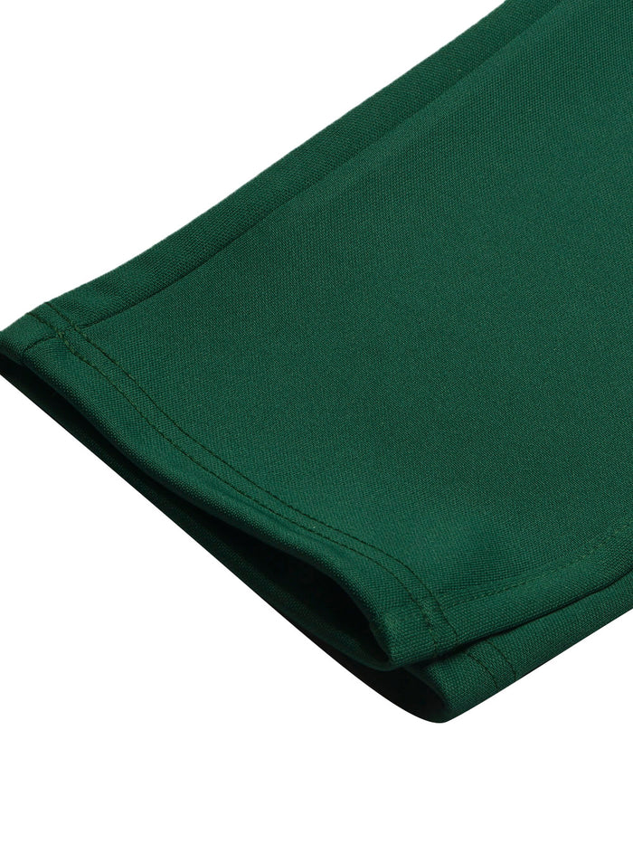 Louis Vicaci Interlock Stretchy Slim Fit Pent For Men-Dark Green-BR13259