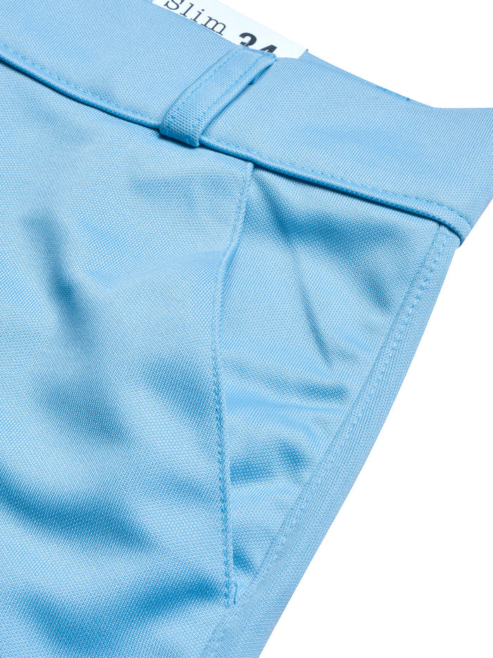 Louis Vicaci Interlock Stretchy Slim Fit Pent For Men-Sky Blue-BR13257