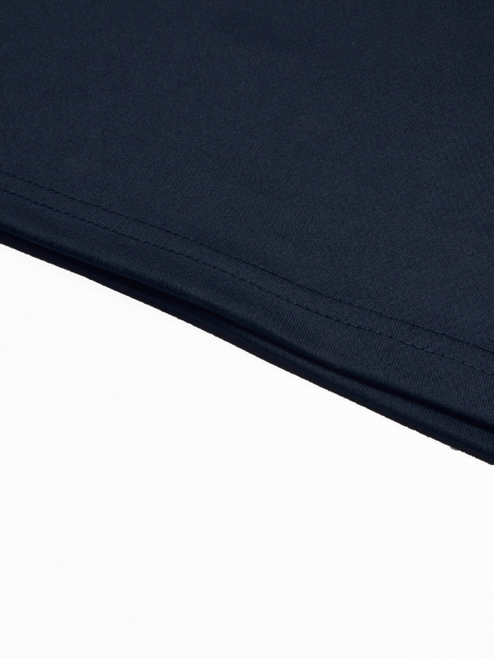 Louis Vicaci Summer Active Wear Tracksuit For Men-Navy with Sky Pannels-RT2428