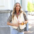 Lovely teddy gilet beige