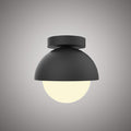 1 Lights Lumeo 8-in flush mount Matte Black  Dimmable 60W