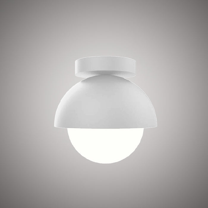 1 Lights Lumeo 8-in flush mount  Matte White   60W