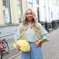 Maggy streep shirt geel blauw