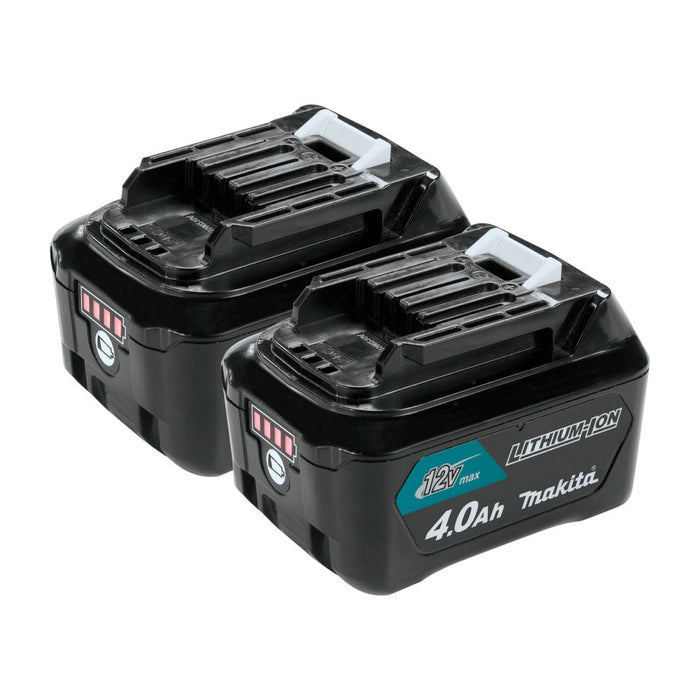 Makita 12V max CXT Li-ion battery, 2-pack, black with dual terminals