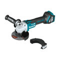 Makita 18V LXT angle grinder with side handle and wheel guard, no battery attached