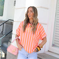 Malibu tee roze oranje