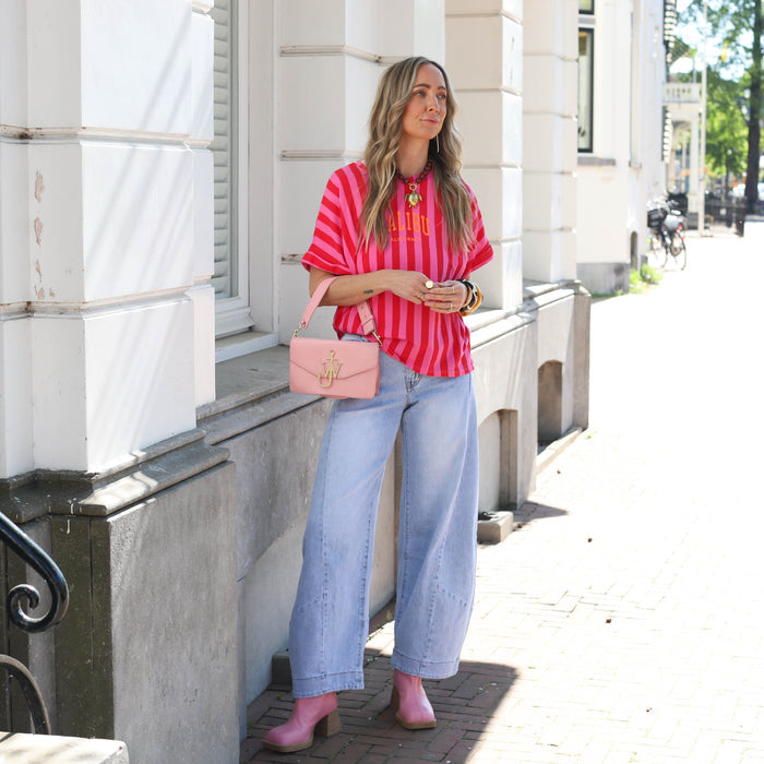 Malibu tee roze rood oranje