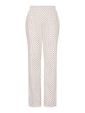 Malou straight jeans bright white rode stippen