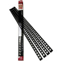 Quick Pitch extra float sticks: two black perforated channel rails with holes