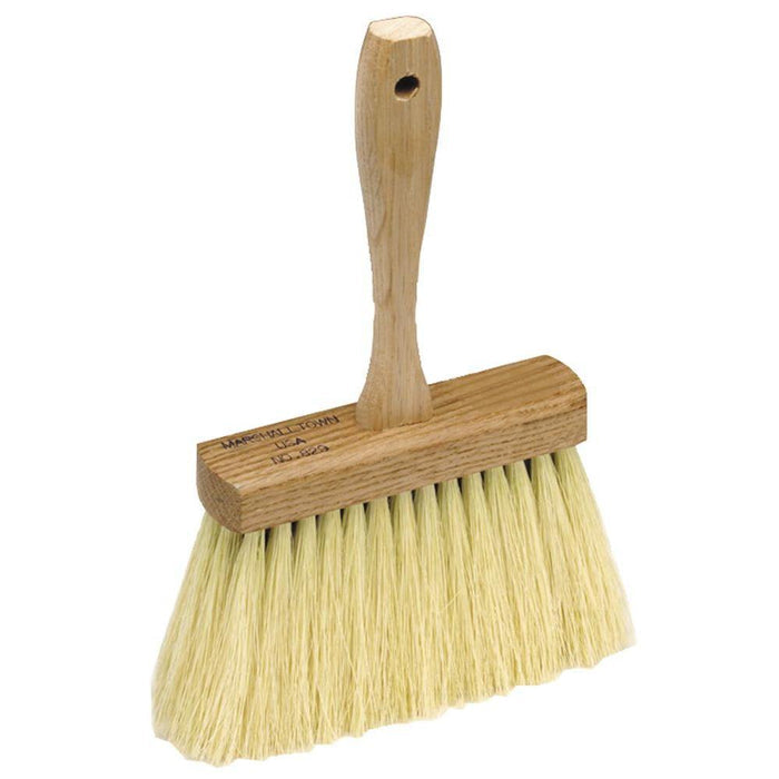 Masonry brush with wood handle and stiff yellow bristles, 6-1/2 in.