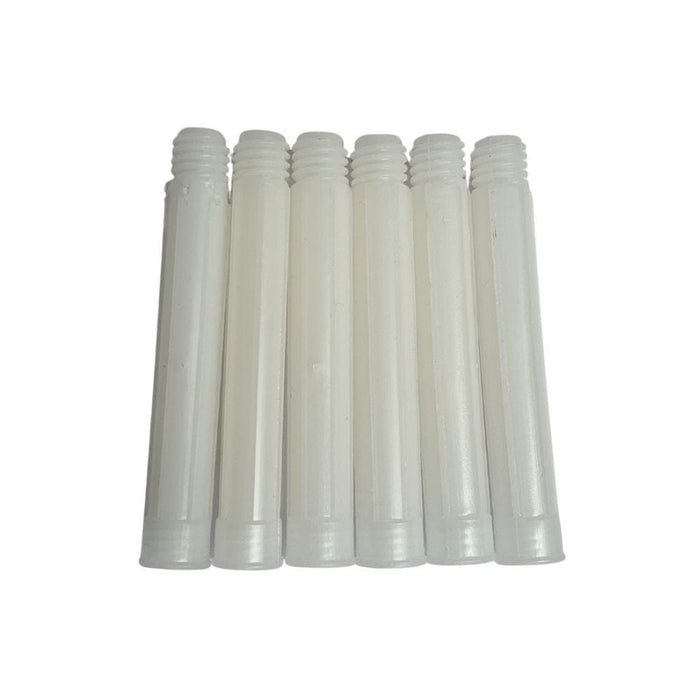Maxisil Sealant Nozzles (Extension type) — straight clear plastic nozzles, threaded ends
