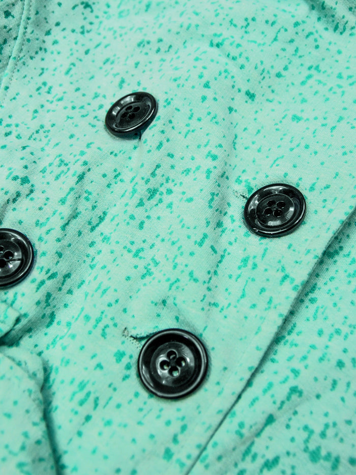 McKenzie Fleece Stylish Long Trench Coat For Ladies-Light Green Melange-RT1058