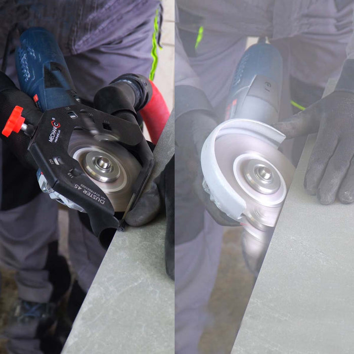 Mechanic DUSTER 45 – 45° Tile Cutting Guard for Angle Grinder (Dust-Free Bevel Cutting) – product view 4