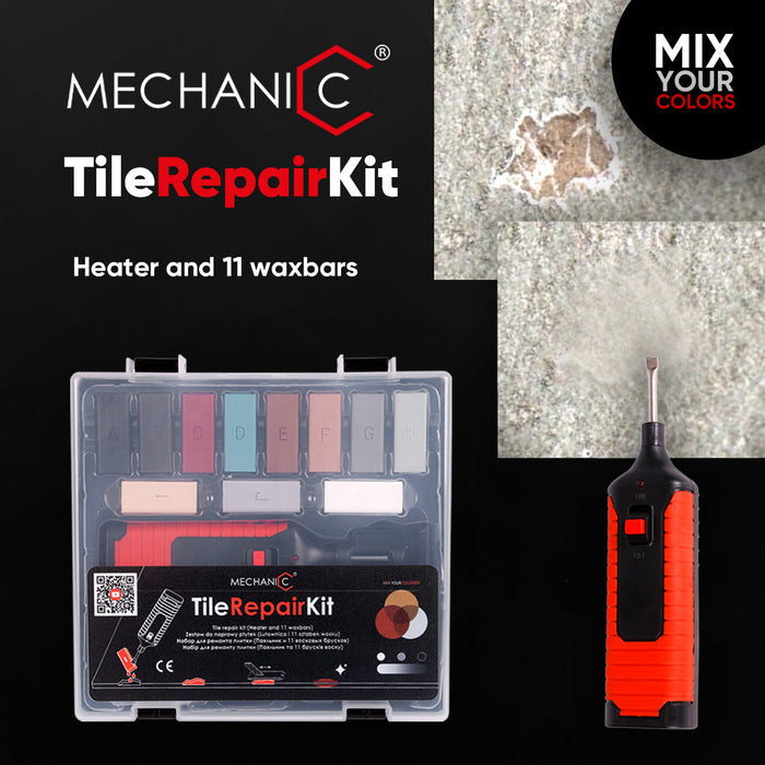 Mechanic Tile Repair Kit for Porcelain, Ceramic & Stone – Fix Chips, Cracks & Surface Damage – product view 7