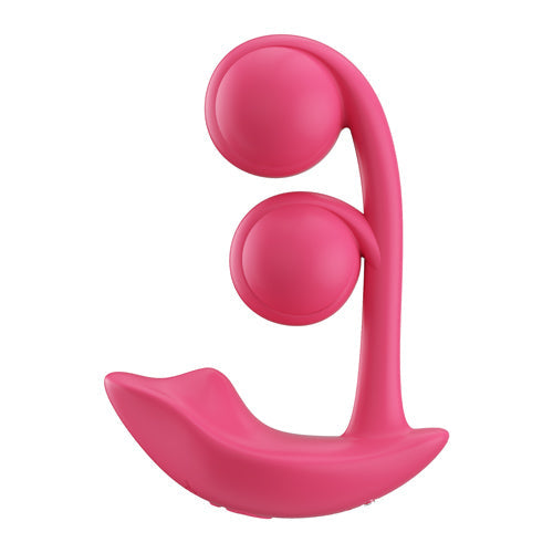 Melody Pressure Sensing App-Controlled Twin Balls Clit& G-spot Vibrator, Toys   – shown in product photo,