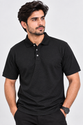 Men’s Premium four side lyicra Polo Shirt for men charcoal vo02