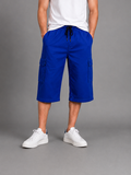 Men’s Royal Blue Cargo Shorts – Premium Casual Fit hs1