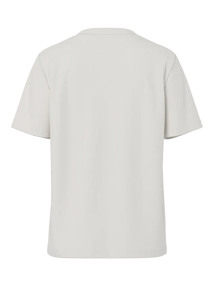 Mila heart tee cloud dancer red