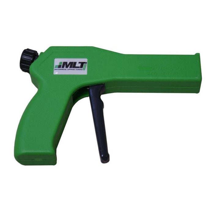 MLT Ergonomic installation tool, green body with black grip handle and nozzle