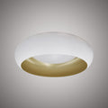 Moda15-in  Matte White Outside/Gold Inside  Dimmable 26W