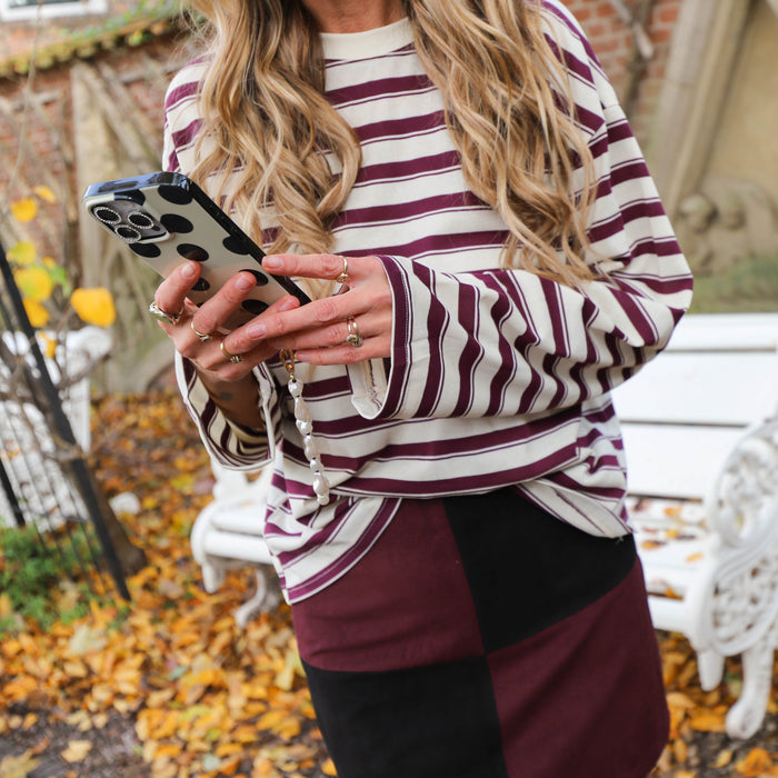 Monica rok bordeaux