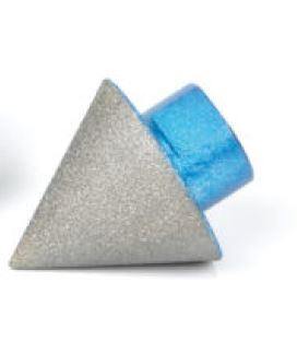 Diamond countersink bit conical head with blue shank ring