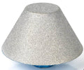 Diamond countersink bit close-up of textured conical head and blue shank ring
