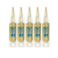 Montolit Masterpiuma oil, 5-pack of small clear bottles with blue labels