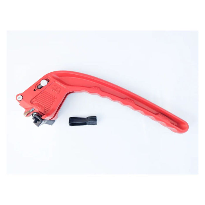 Masterpiuma 506P5: supporto rosso con leva e accessorio nero