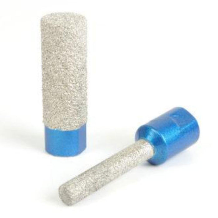 Montolit universal diamond milling bit, cilindro diamantato grigio con gambo blu