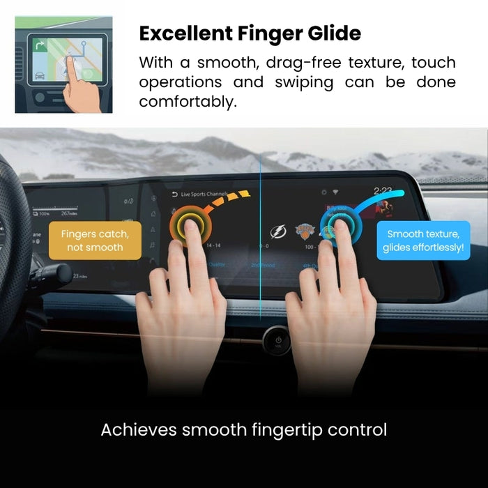 Nissan Z screen protector with anti-glare finish that stays clear under sunlight