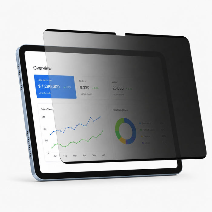 Nano-suction privacy screen film for iPad — DEFF